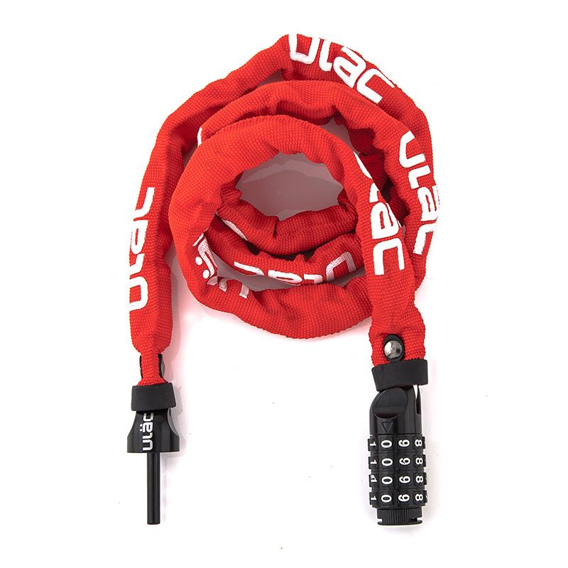 Red Bicycle Chain Number Lock